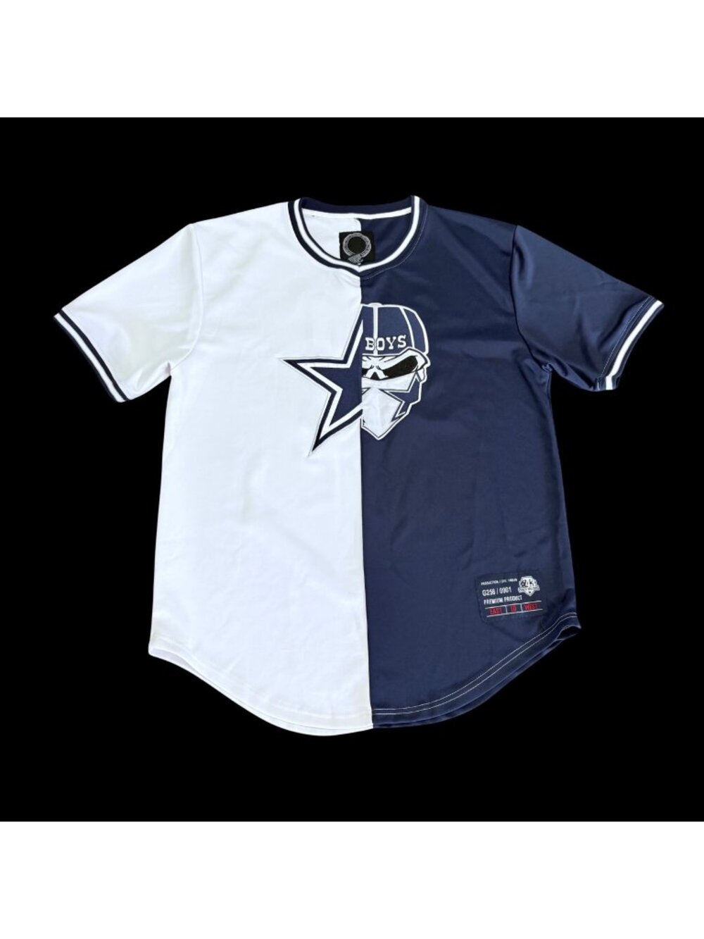 Dallas Cowboys Navy White Jersey Shirt Boys Star Logo & 21 XL